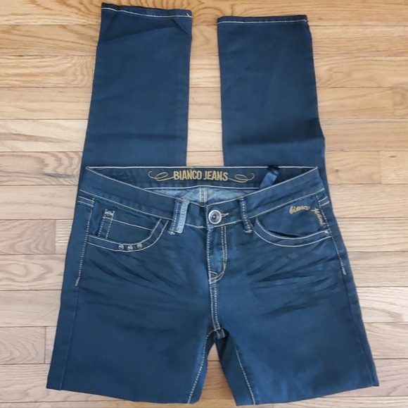 Bianco Dark Skinny Jeans - Picture 3 of 13